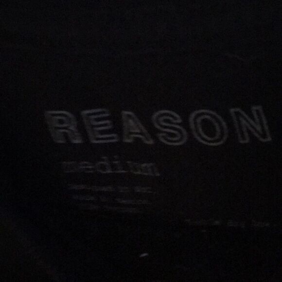 Reason Black and Red Short Sleeve Tee with Bold Graphic - Picture 3 of 3